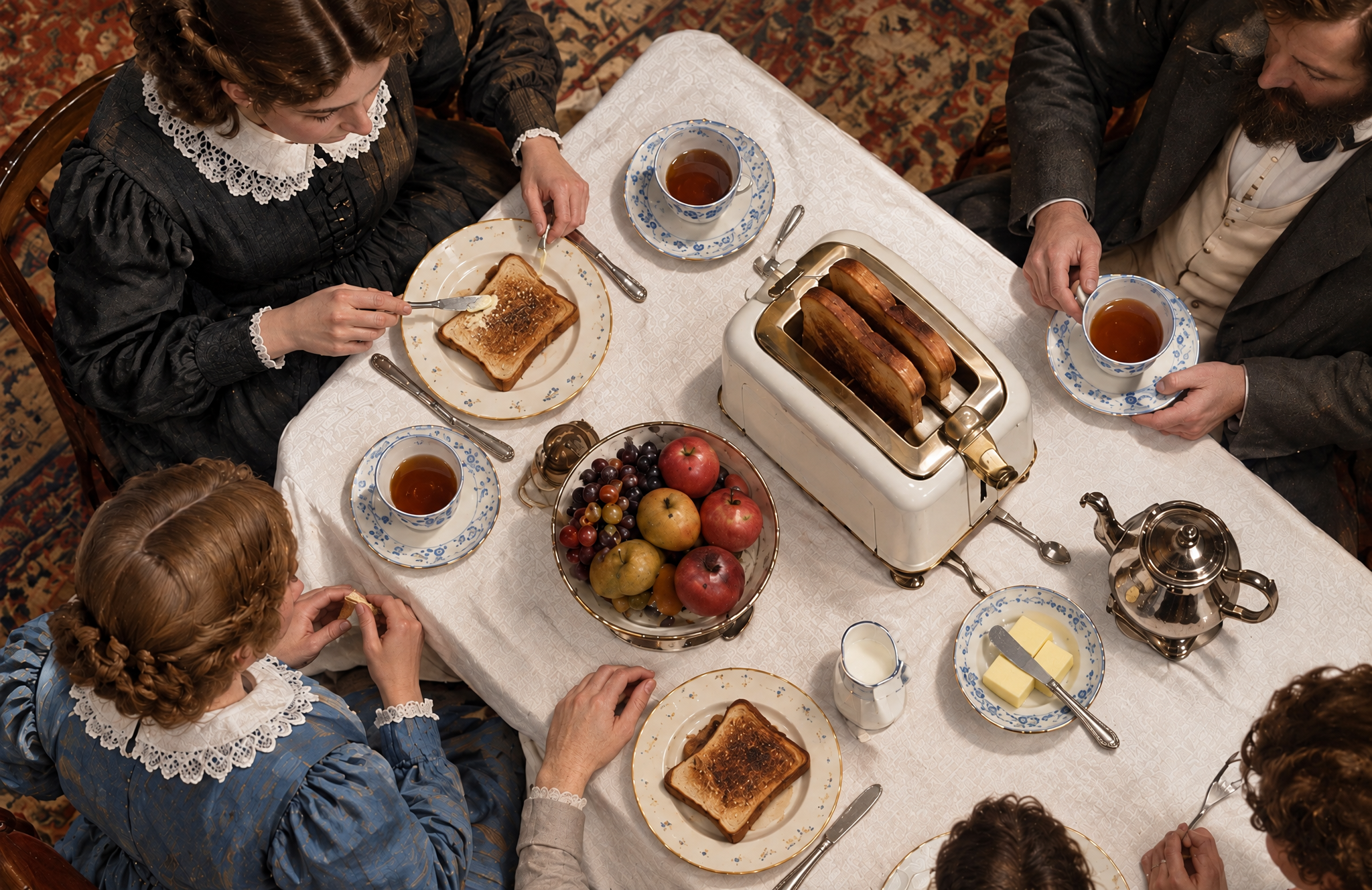 Family table: Original, matching close-up